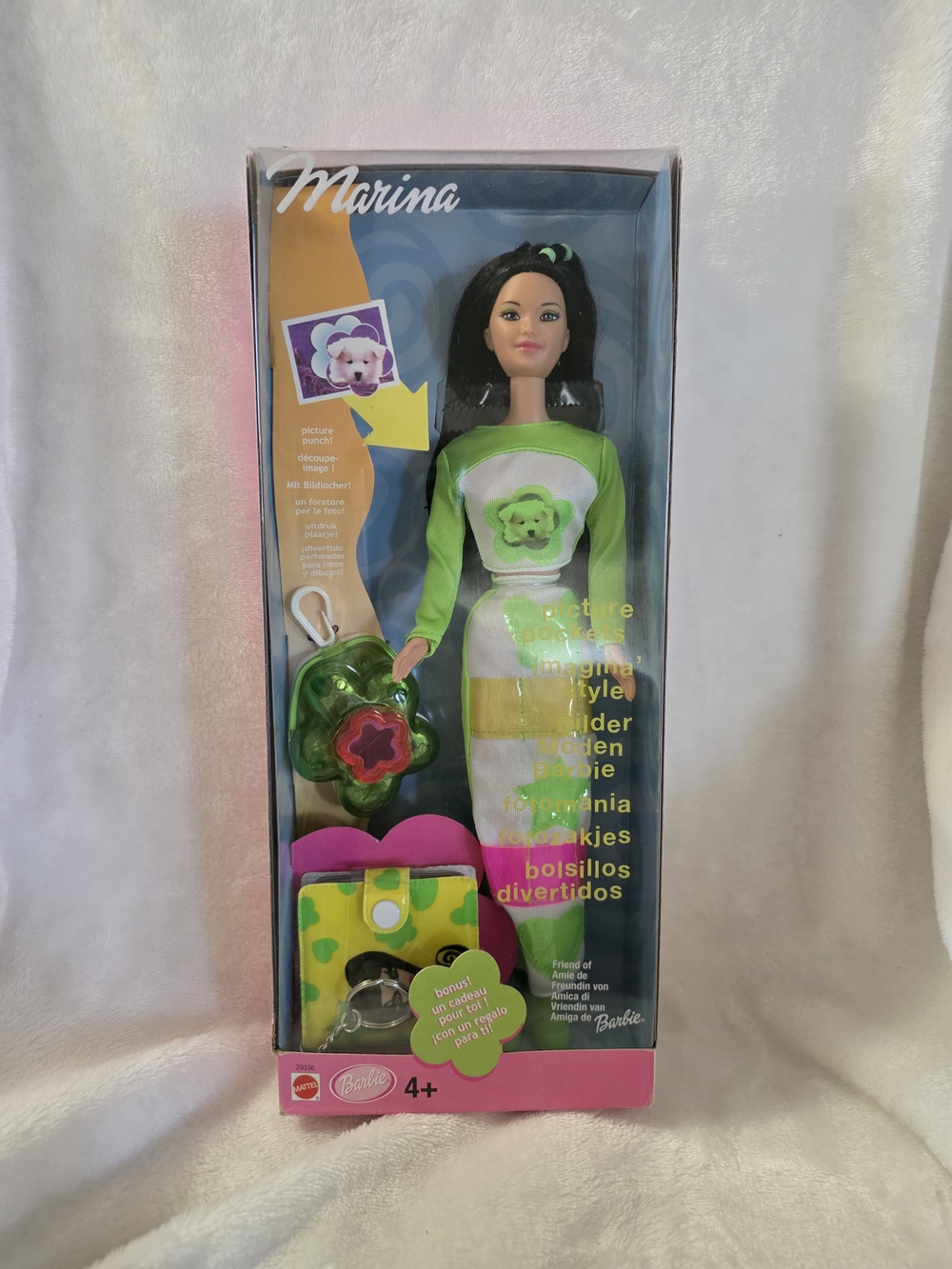 VINTAGE 2000 Barbie Picture Pockets Marina Doll NIB NRFB European Release (Kira)